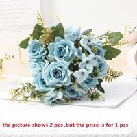 bouquet de roses artificielles pour décoration et cadeau de fête