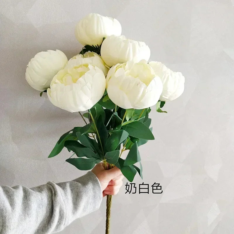 bouquets de pivoines artificielles pour décoration intérieure élégante - vue 10 sur 14