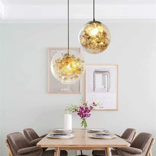 suspension nordique en verre pour décoration lumineuse - vue 4 sur 8