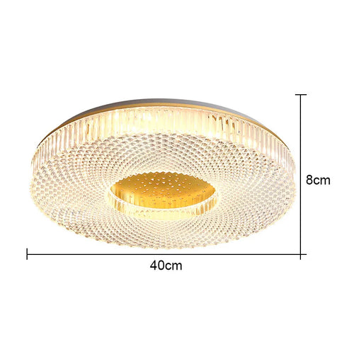 plafonnier led rond en acrylique design moderne pour maison - vue 12 sur 13