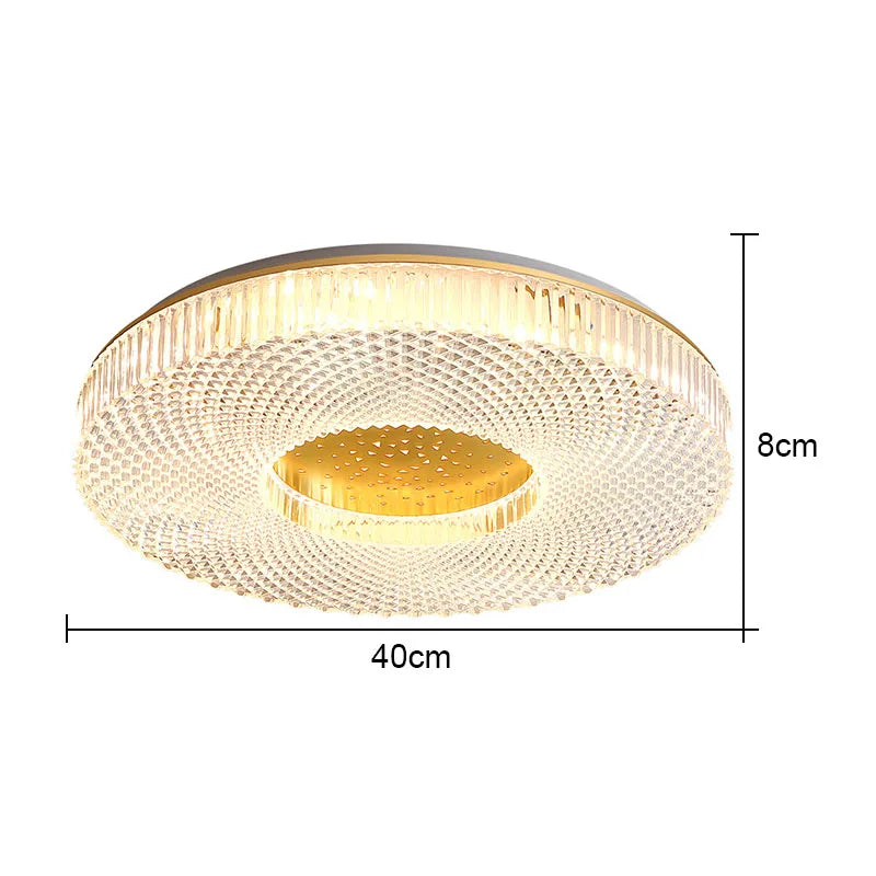 plafonnier led rond en acrylique design moderne pour maison - vue 12 sur 13