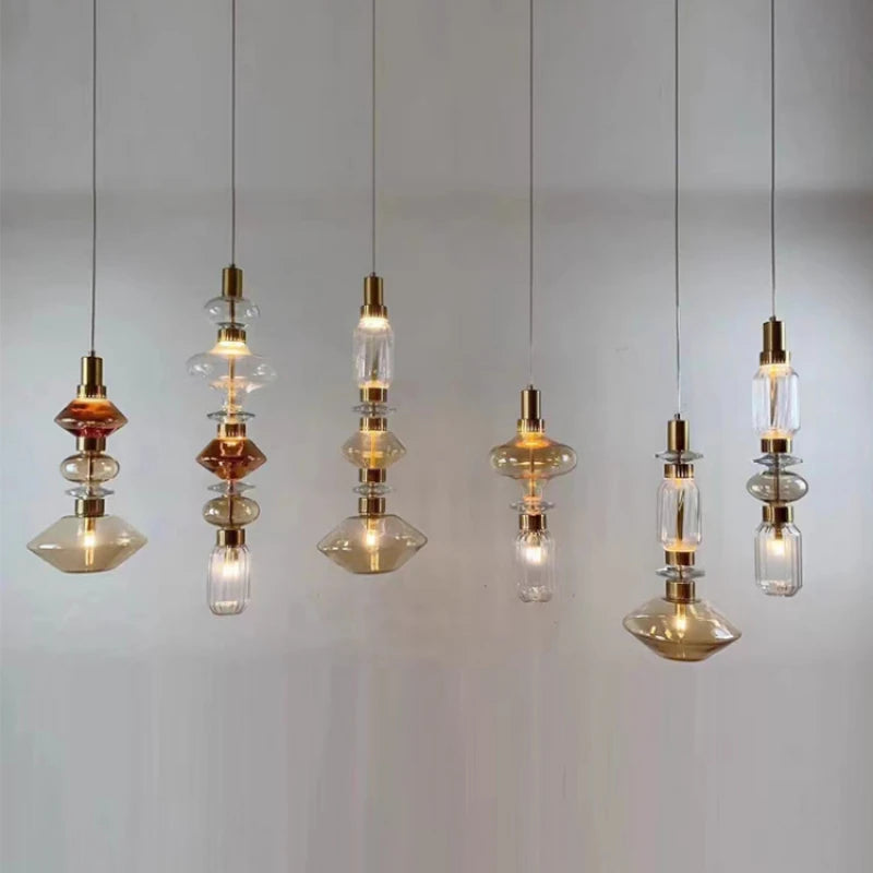 suspension décorative en verre style post-moderne pour divers espaces - vue 10 sur 13