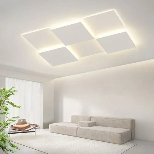 Plafond moderne à LEDs Lustre lampe pour salon salle à manger chambre balcon décor à la maison intérieur Intelligent luminaire Lustre - vue 6 sur 10