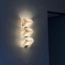 applique murale moderne en marbre avec lumières led