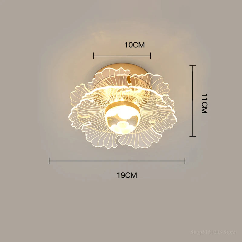 plafonnier led moderne nordique pour intérieur et balcon