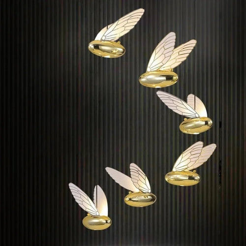 suspension moderne abeille pour décoration intérieure créative et simple - vue 3 sur 8