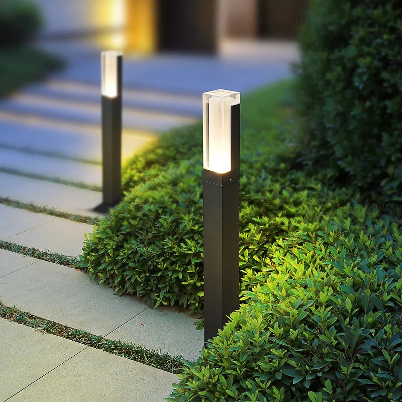 lampe led extérieure imperméable en aluminium pour jardin - vue 2 sur 9