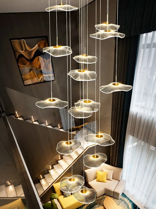 lustre moderne nordique pour décoration intérieure et grenier - vue 4 sur 16