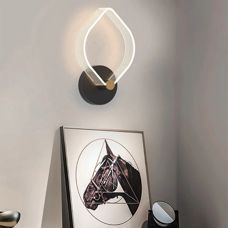 applique murale led moderne pour éclairage décoratif intérieur - vue 3 sur 14