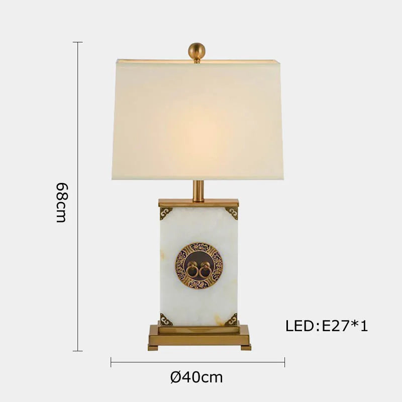 lampe de table rétro en tissu pour décoration intérieure - vue 8 sur 21
