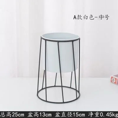 support de plante moderne en fer pour décoration intérieure et extérieure - vue 7 sur 18