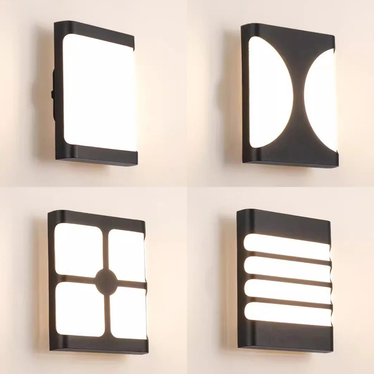 applique murale led extérieure moderne et étanche pour jardin et allée - vue 5 sur 10