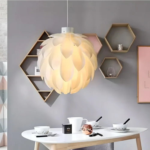lustre en pvc design pomme de pin moderne pour décoration intérieure - vue 2 sur 7