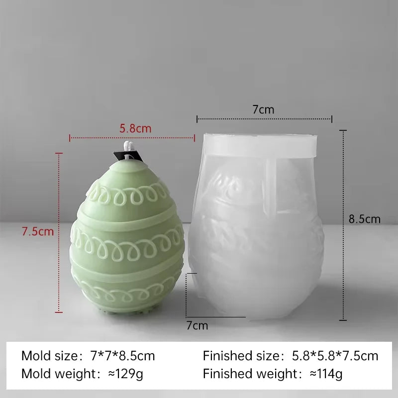 moule en silicone pour bougies œufs de pâques fait maison - vue 10 sur 21