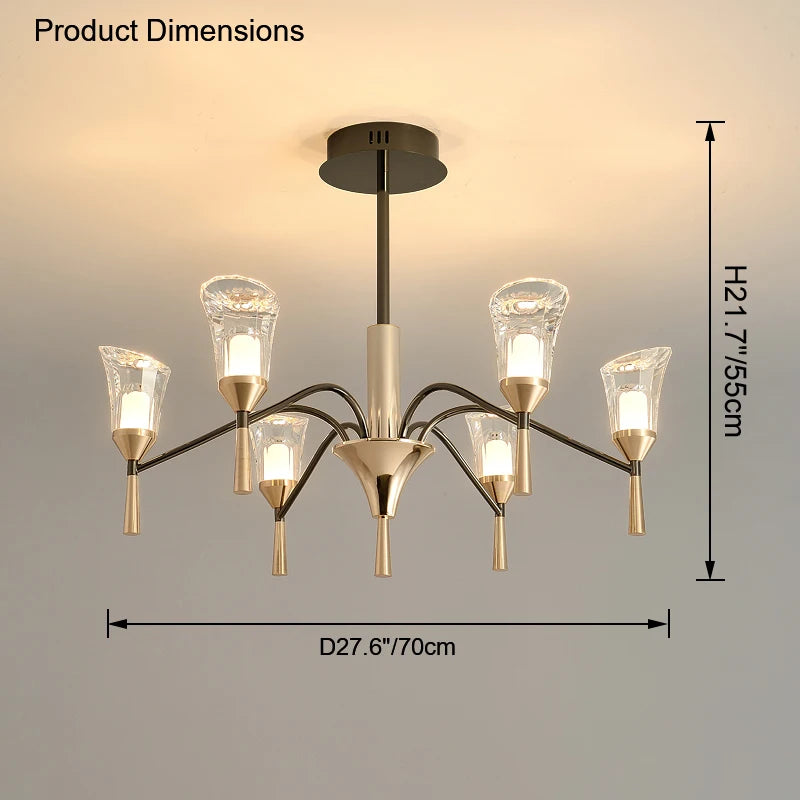 lustre moderne suspendu pour un éclairage élégant intérieur