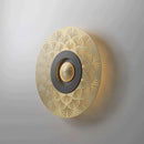 applique murale en cuivre sculpté avec lumières led décoratives