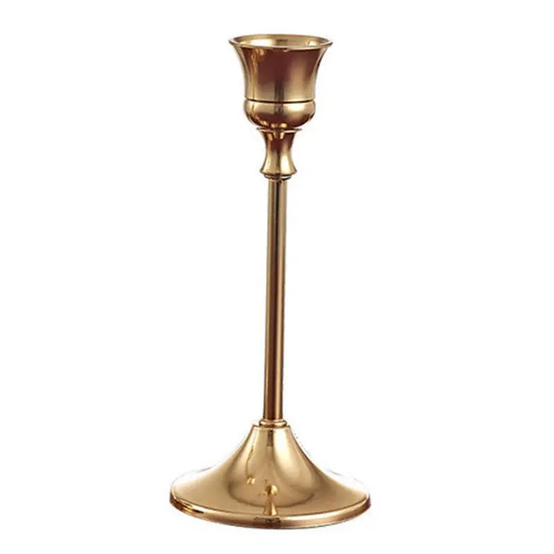 kit de bougeoirs en laiton doré pour décorations festives - vue 16 sur 26
