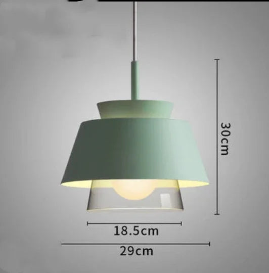 suspension en verre et fer style nordique pour intérieur décoratif - vue 11 sur 13