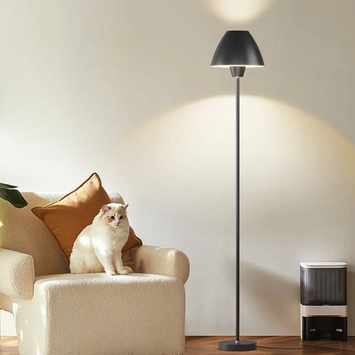 lampadaire moderne en fer forgé sur pied avancé - vue 5 sur 9