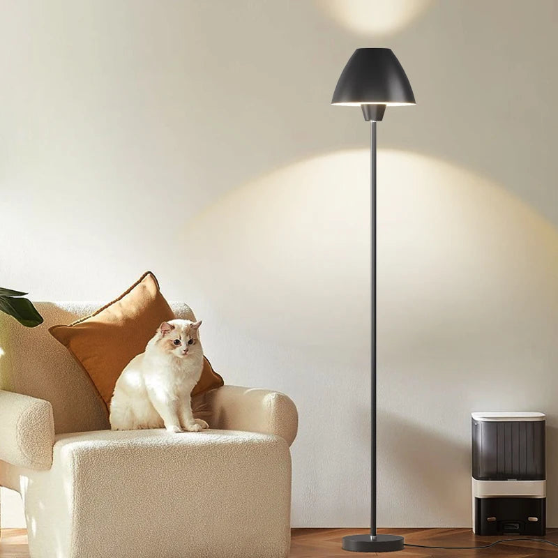 lampadaire moderne en fer forgé sur pied avancé - vue 5 sur 9