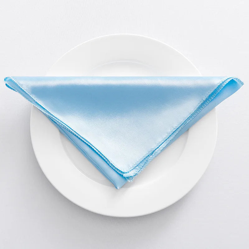 Serviette de table satin décorative pour mariage lot