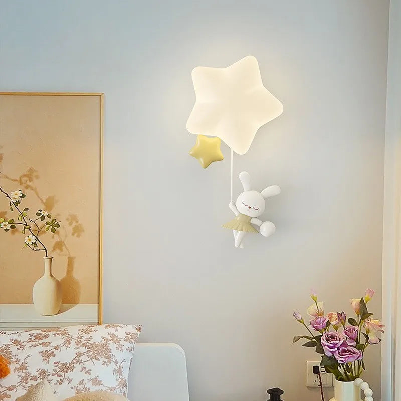 plafonnier moderne à LED avec couverture en coton décorative - vue 3 sur 12