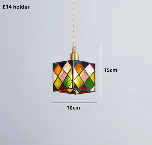 suspension nordique en verre teinté et cuivre élégant - vue 26 sur 25