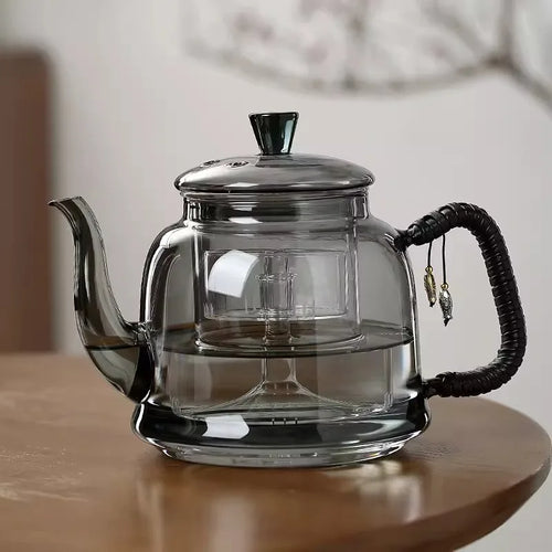 théière verre borosilicate 1 2l infuseur intégré 14x12cm - vue 4 sur 7