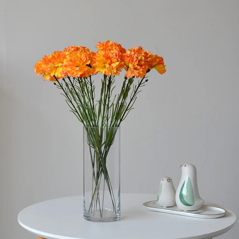 arrangement floral automnal en œillet artificiel pour décorations festive - vue 4 sur 12