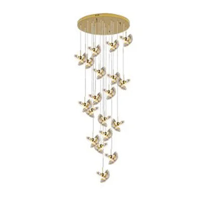 suspension à led pour escalier design créatif et rotatif - vue 16 sur 16