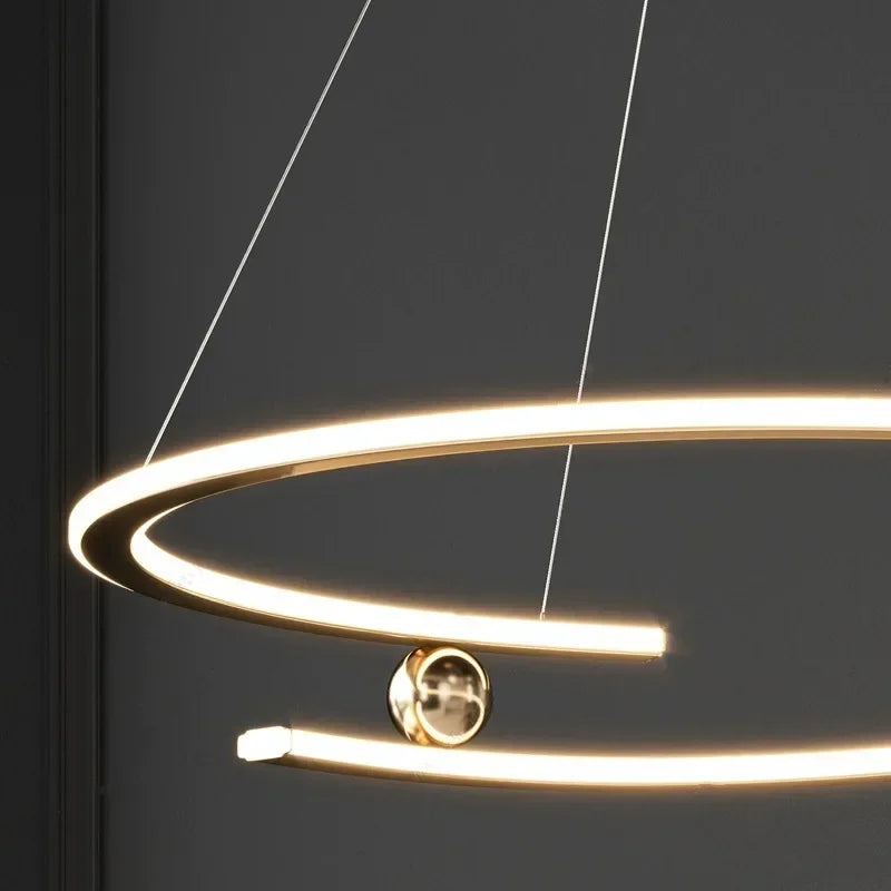 suspension LED design moderne luminaire décoratif d'intérieur - vue 5 sur 12