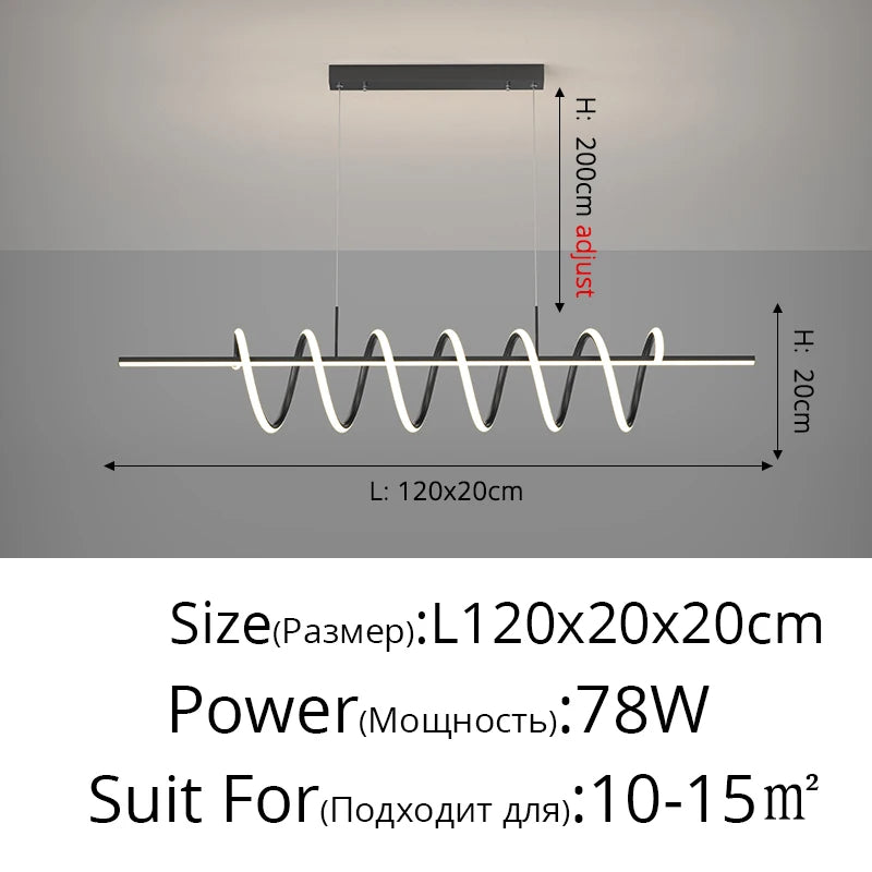 lustre moderne en led pour un éclairage élégant intérieur - vue 13 sur 18