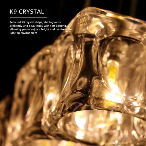 lustre led design pour éclairage intérieur moderne et élégant - vue 5 sur 14