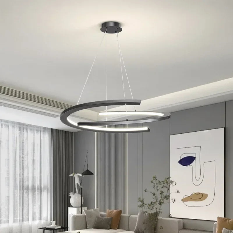 suspension à led moderne pour décoration intérieure élégante - vue 4 sur 21