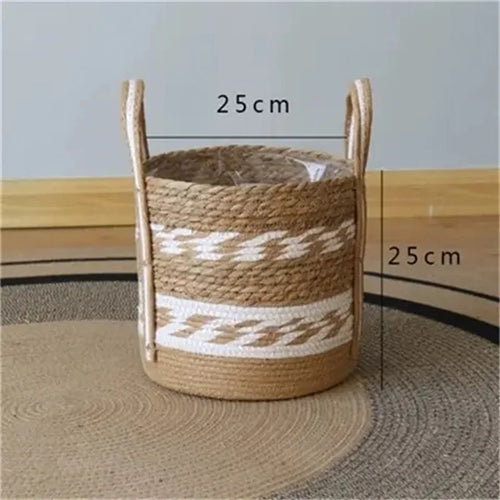 panier de jardinière en osier pour fleurs décoration jardin rangement - vue 17 sur 18