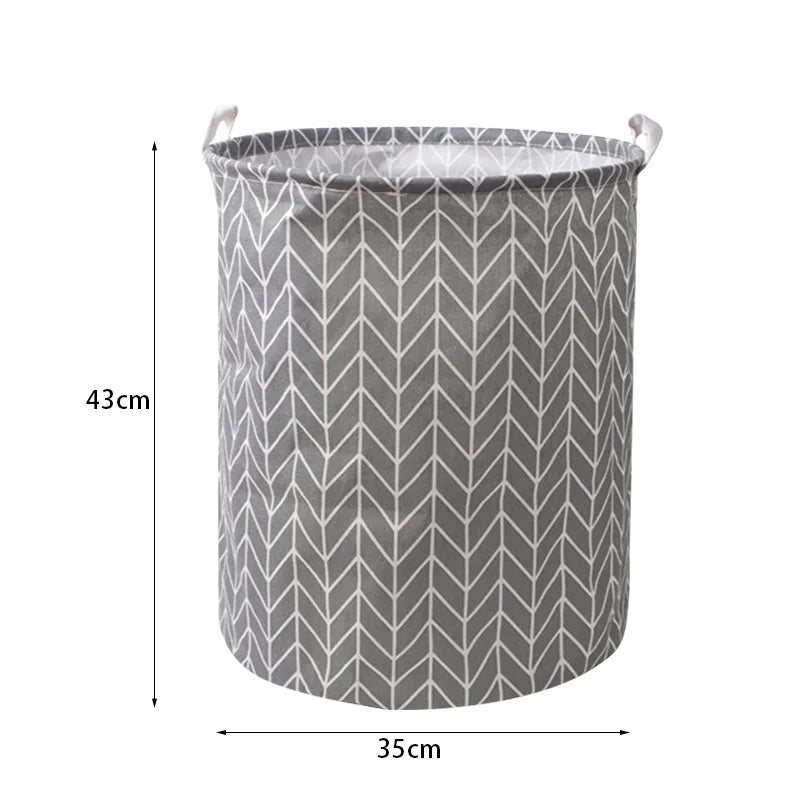 panier à linge pliable en lin étanche grande capacité de rangement - vue 16 sur 21