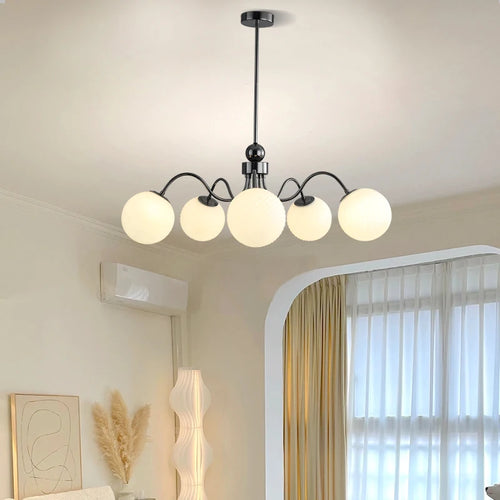 lustre led qiyimei artglass pour éclairage intérieur décoratif - vue 2 sur 12