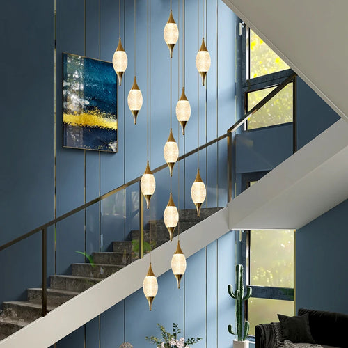 lustre moderne pour décoration d'hôtel et restaurant - vue 2 sur 12