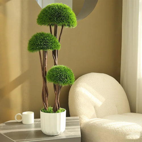 plantes vertes artificielles bonsaï arbre en pot pour décoration intérieure - vue 3 sur 8