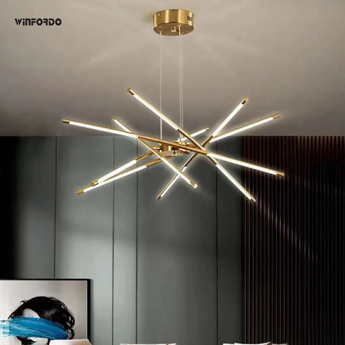 lustre suspendu winfordo design créatif led 	 décoratif - vue 2 sur 14