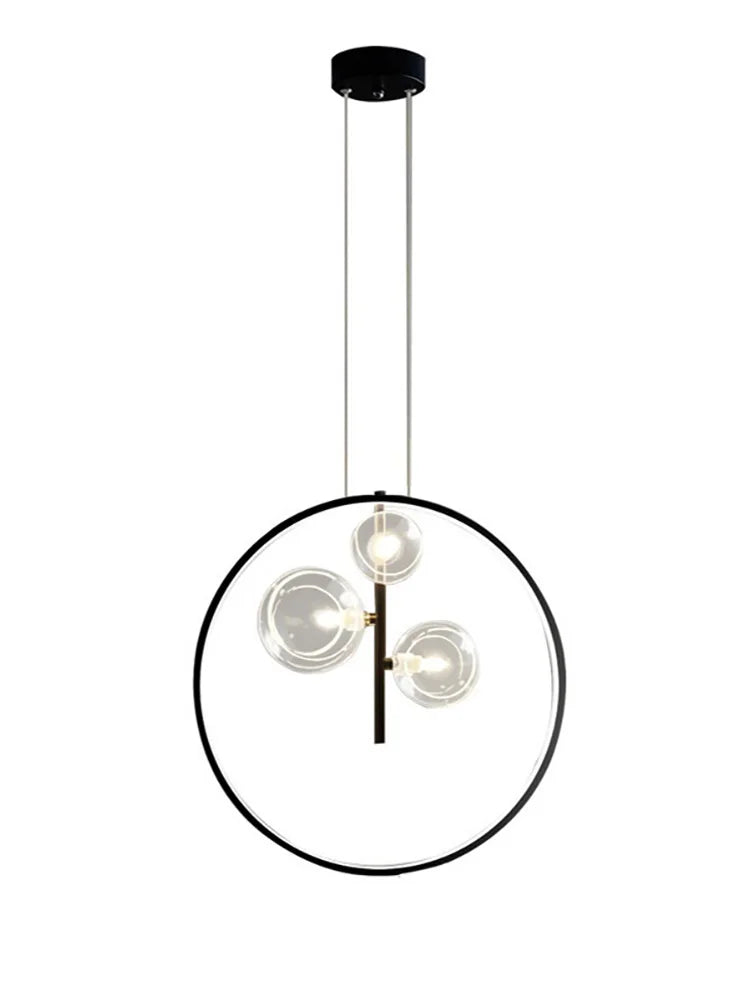 Nordic creative G9 LED dining room chandelier Modern industrial style living room, kitchen island home decoration chandelier - vue 6 sur 13
