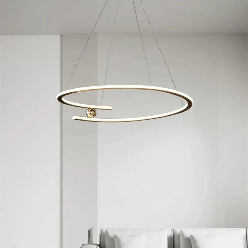 suspension LED design moderne luminaire décoratif d'intérieur - vue 3 sur 12