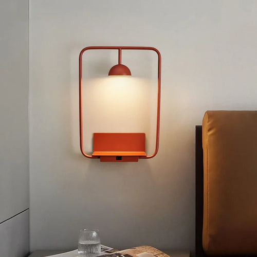 Modern Storage Wall Lamp, Minimalist Bedroom, Living Room Wall Lamp, Reading Personalized Atmosphere, Study LED Wall Lamp - vue 3 sur 10