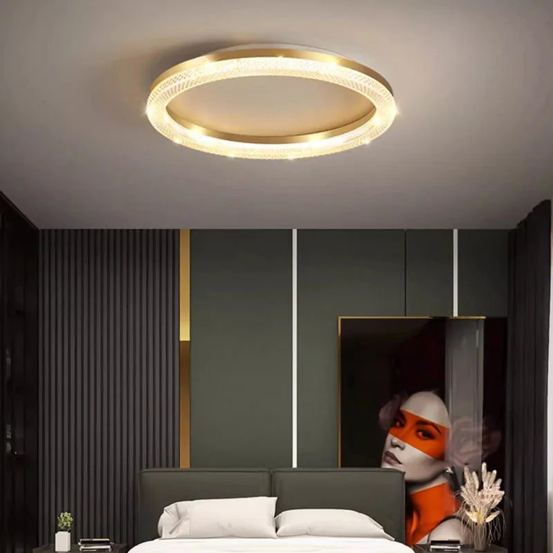 plafonnier led rond ou carré nordique pour décoration de luxe - vue 1 sur 14
