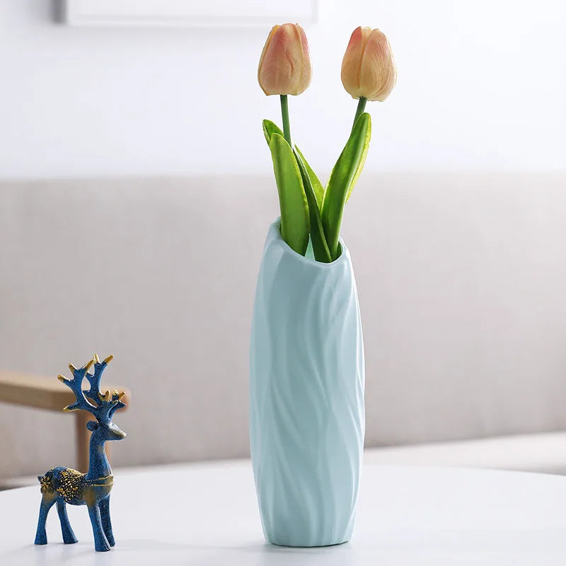 vase moderne en plastique pour décoration florale nordique - vue 9 sur 26