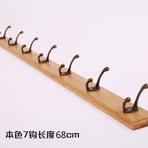 porte-manteau mural en bois pour rangement pratique - vue 8 sur 23