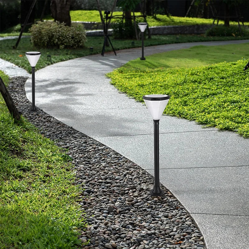 lampe solaire led pour éclairage extérieur jardin et route - vue 4 sur 16