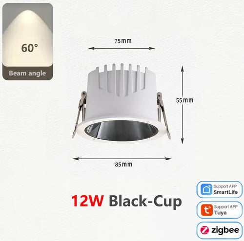 spot led cob zigbee intensité variable en aluminium - vue 18 sur 17
