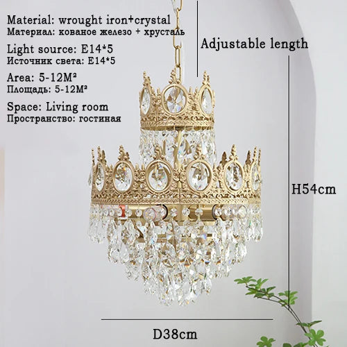 lustre en cristal pour un éclairage élégant et raffiné - vue 10 sur 14