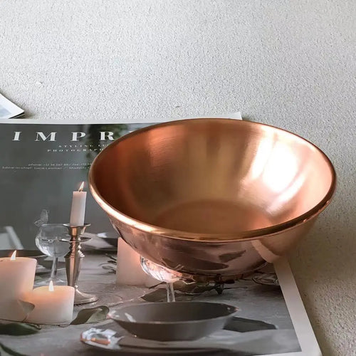 Bol à glace cuivre pur style décoratif cuisine - vue 3 sur 6